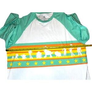 Disney Toy Story Land T-Shirt Women Large Shadow Silhouette Character 3/4 Sleeve